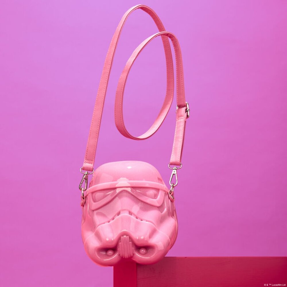 Star Wars Stormtrooper Glitter Figural Head Crossbody Bag
